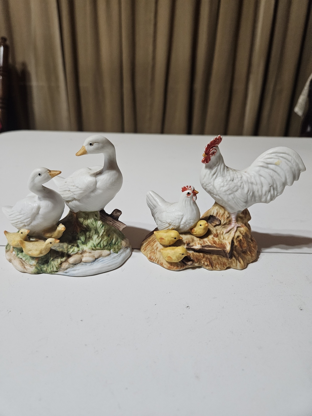 Homco Duck And Chicken Figurines